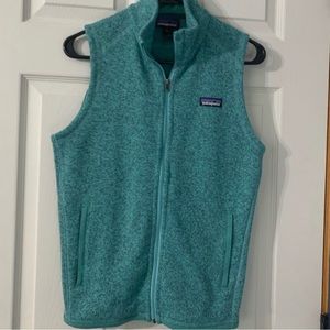 Patagonia small teal better sweater vest
